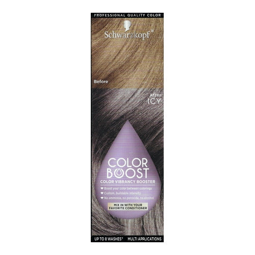 Schwarzkopf Color Boost Color Vibrancy Booster Kit (Ashy Blonde Tones) Enhance Color Between Salon Visits/Colorings