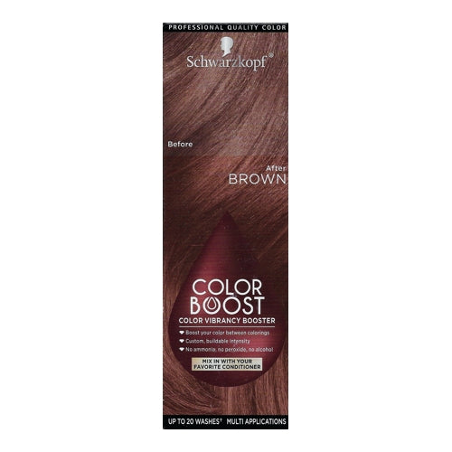 Schwarzkopf Color Boost Color Vibrancy Booster Kit (Rich Brown Tones) Enhance Color Between Salon Visits/Colorings