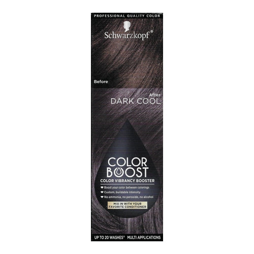 Schwarzkopf Color Boost Color Vibrancy Booster Kit (Dark Cool Tones) Enhance Color Between Salon Visits/Colorings