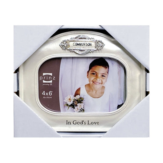 Prinz Communion In God's Love Picture Frame - Pearl Finish (Holds 6" x 4" Photo)