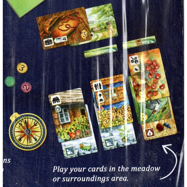 Meadow Board Game - Ages 10+ (For 1 to 4 players) For Nature-Observing Wanderers