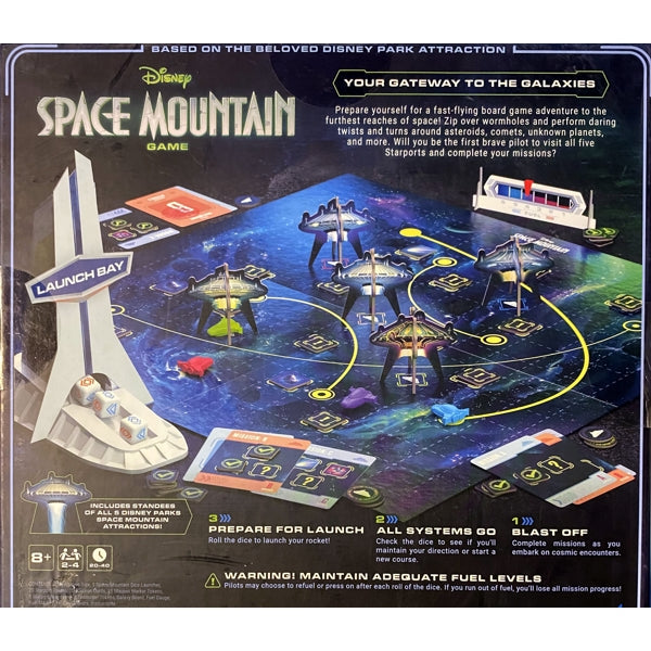 Space Mountain Board Game (2-4 Players) For ages 8+