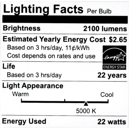 Ecosmart 22 Watt PAR38 High Output LED Flood Light Bulb (Integrated Switch on Light Bulb for Color Temp. Option) 250 Watt Replacement using only 22W