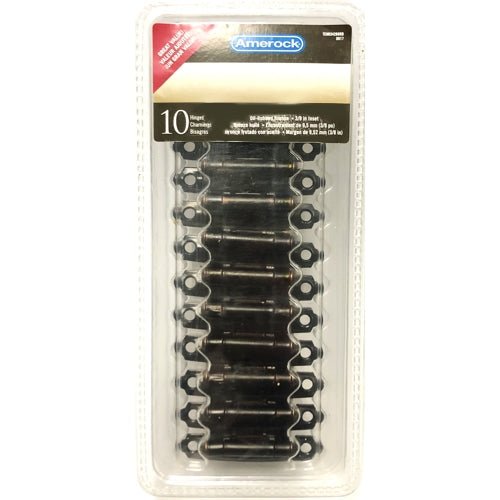 Amerock 3/8" Inset Self-Closing Face Mount Hinge - Oil Rubbed (10 Pack) TENR3428ORB - Dollar Fanatic