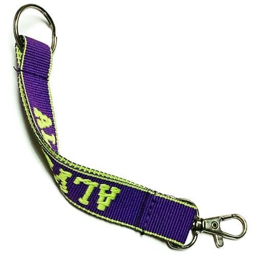 Embroidered Name Keychain Nylon Key Strap & Clip (1" x 7.75") Select Name Starting with "B" - DollarFanatic.com