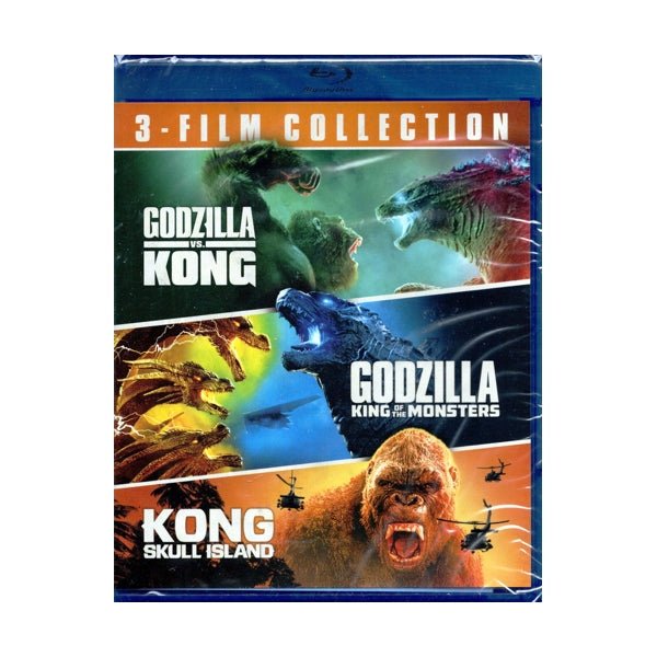 Godzilla/Kong 3 - Film Collection - Godzilla vs. Kong/Godzilla King of the Monsters/Kong Skull Island (3 - Movie BluRayDVD Set) - Dollar Fanatic