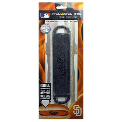 Pangea San Diego Padres Cast Iron Barbecue Meat Brander (7.5" x 1.75") Great for Hot Dogs, Sausage, Bratwursts - Dollar Fanatic