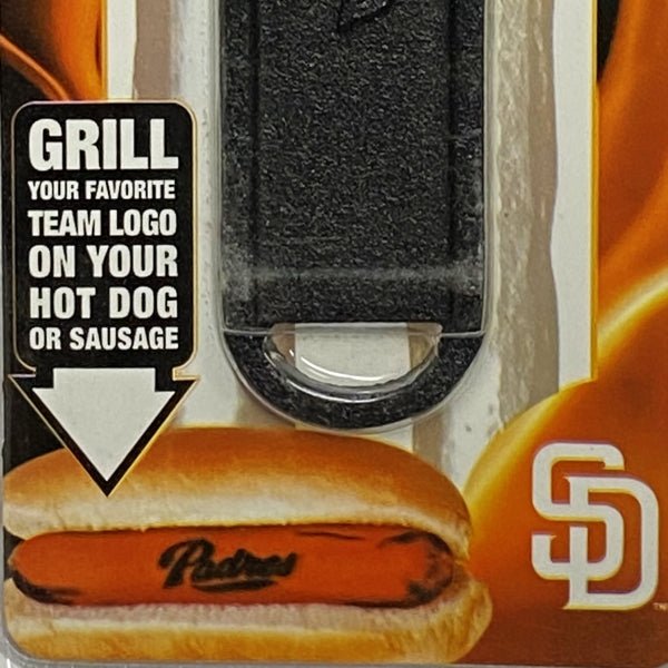 Pangea San Diego Padres Cast Iron Barbecue Meat Brander (7.5" x 1.75") Great for Hot Dogs, Sausage, Bratwursts - Dollar Fanatic