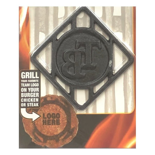 Pangea Tampa Bay Rays Cast Iron BBQ Meat Brander (4" x 4") Grill on Burgers, Chicken, Steaks - DollarFanatic.com