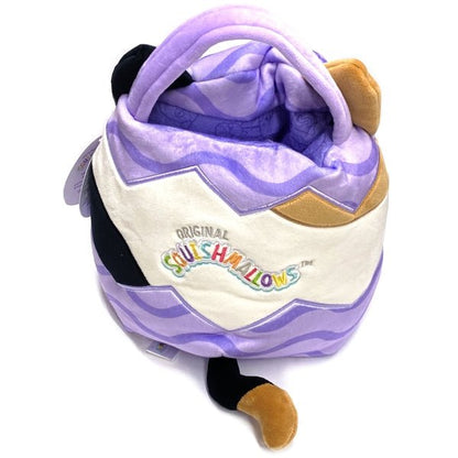 Squishmallows Cam the Calico Cat Plush Basket - Cracked Purple Egg (10 Inch) Easter Holiday Collection - Dollar Fanatic