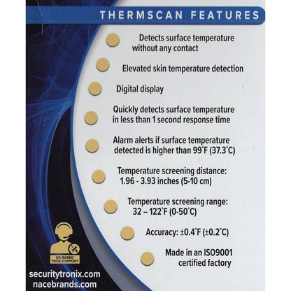 ThermScan Non-Contact Forehead Thermometer - Wall Mounted (St-Thermscan-1) - Dollar Fanatic